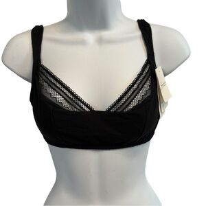 SIMONE PÉRÈLE Black Lace Bra Size 34 B NWT